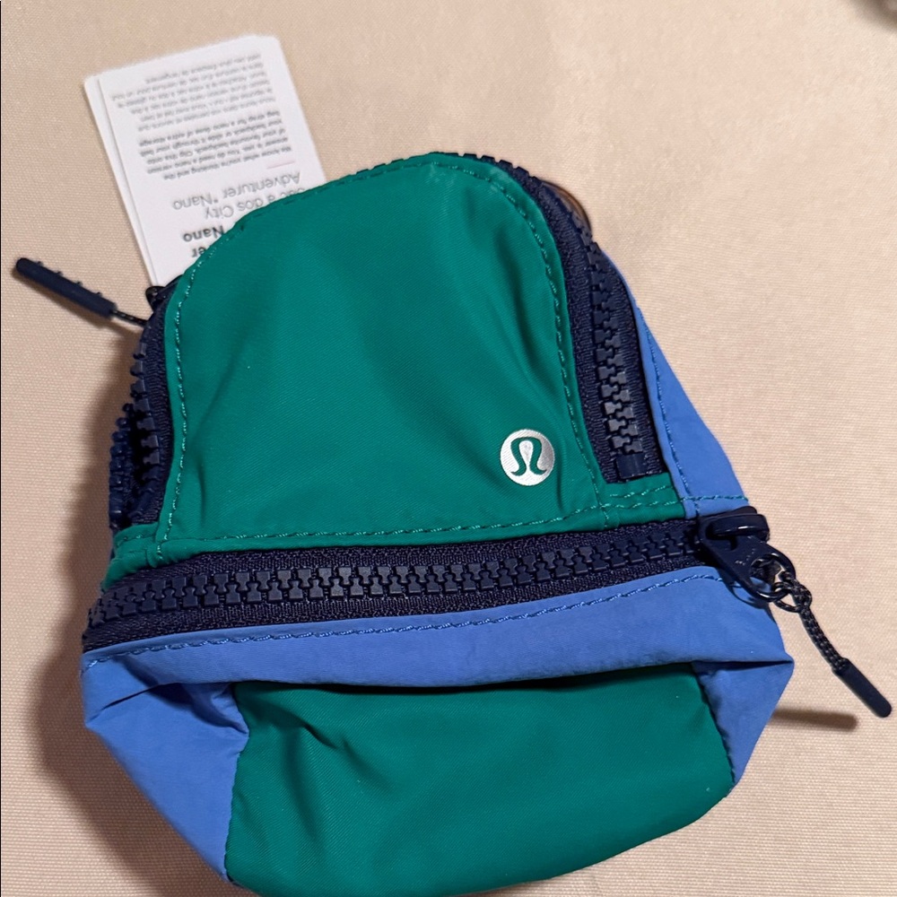 NWT lululemon athletica green and blue City Adventurer Backpack